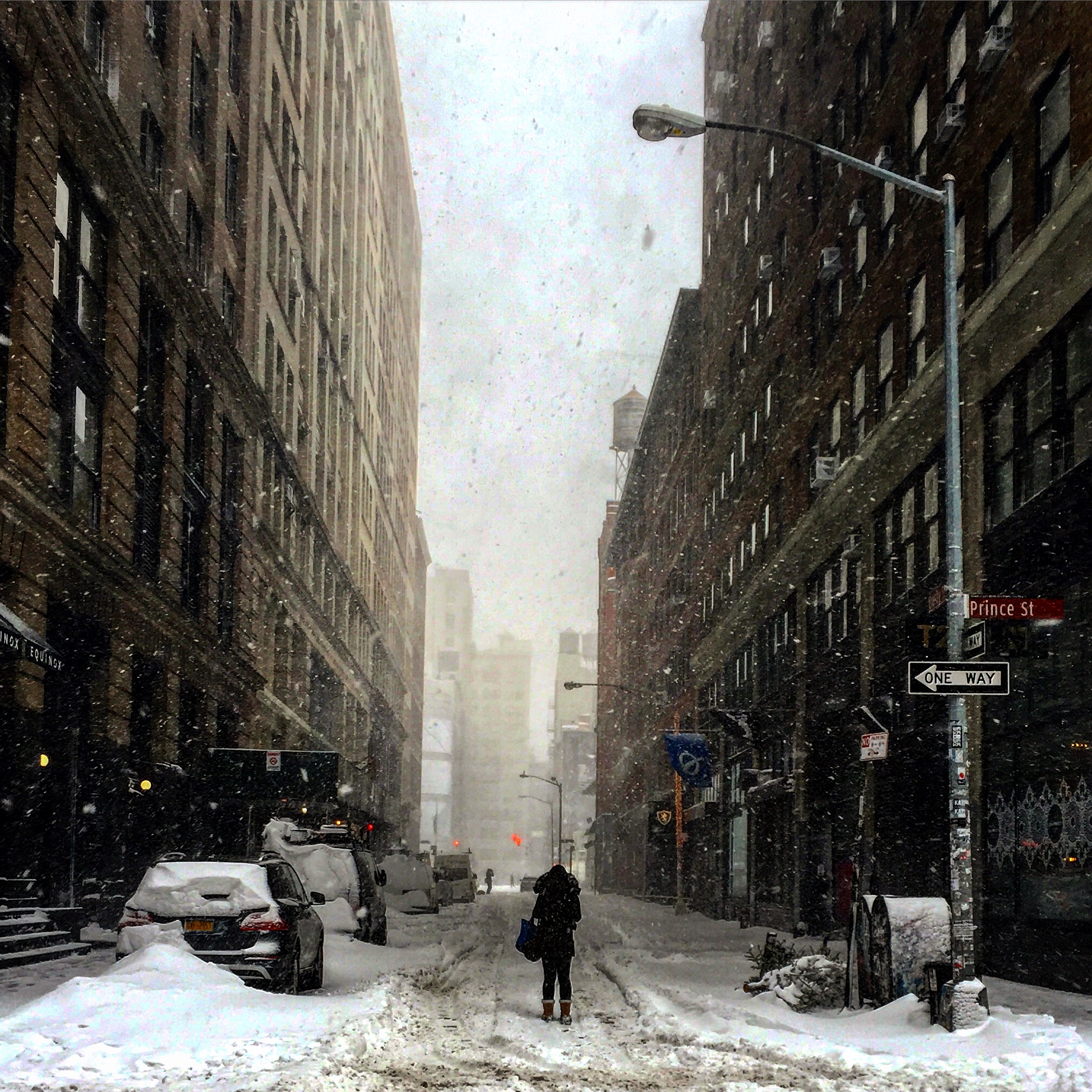vivre à new york : new york sous la neige