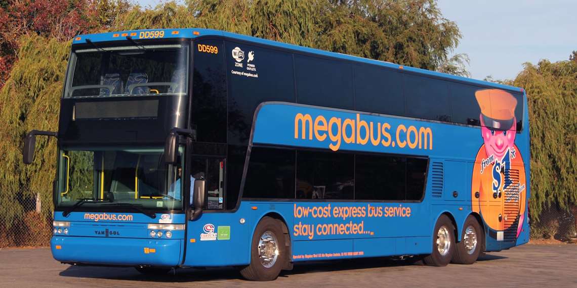 Voyager pas cher aux Etats-Unis : bus de la compagnie Megabus