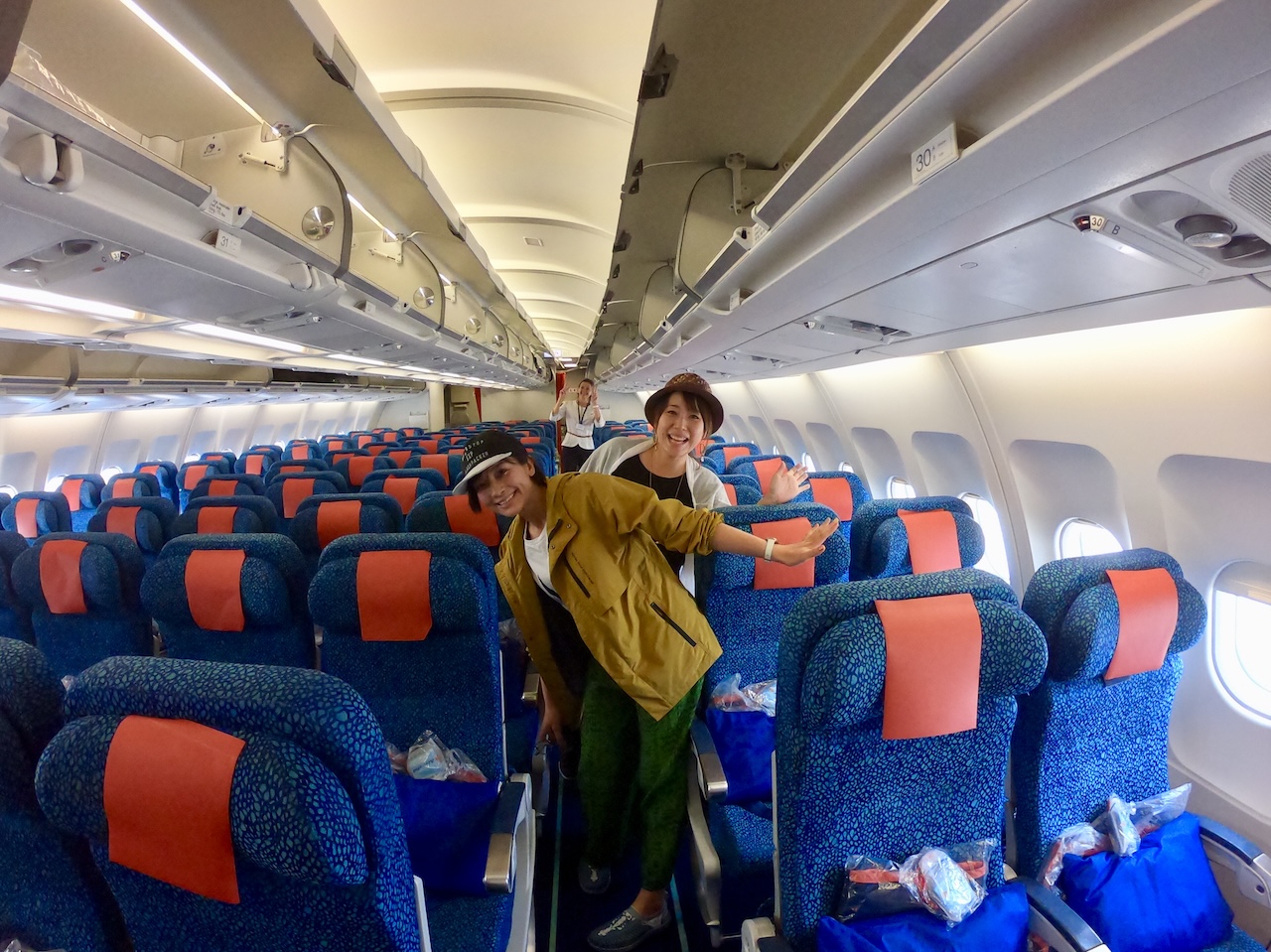 Aller en Nouvelle Calédonie : cabine Air Calin